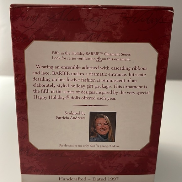 Hallmark Holiday Barbie Ornament 1997 - Picture 5 of 5